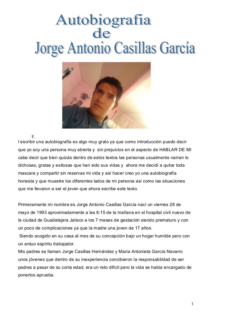 Introduccion De Una Biografia Ejemplo Introduccion De Una Biografia Ejemplo