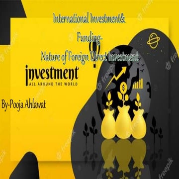 FDI-International Investment