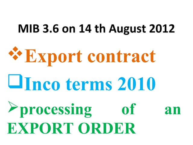 Mib 3.6  on 14th aug 2012