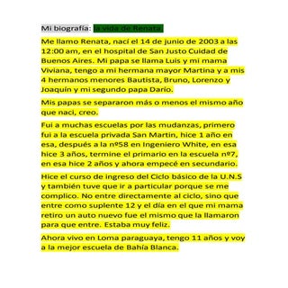 Mi biografía renata