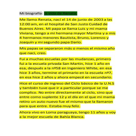 Mi biografía renata