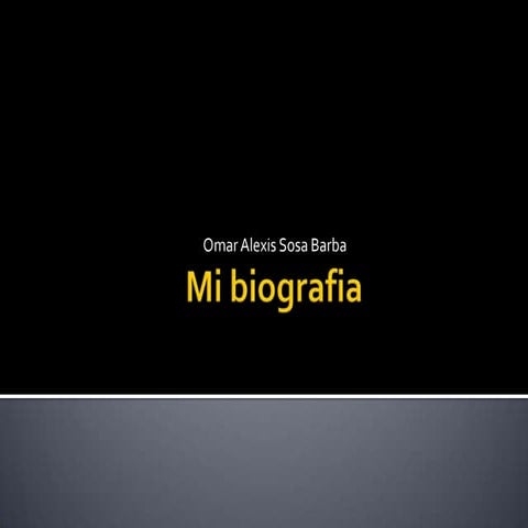 Mi biografia