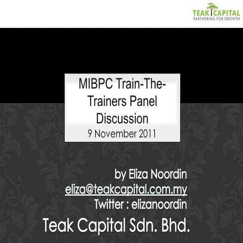 Mibpc train the-trainers panel discussion 