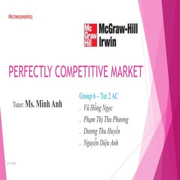 [Economics] Perfectly Competitive Market