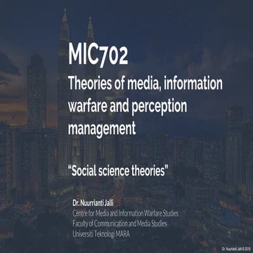 Social science theories