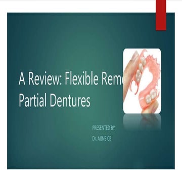 Flexible Removable Partial Dentures