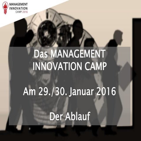 MANAGEMENT INNOVATION CAMP 2016