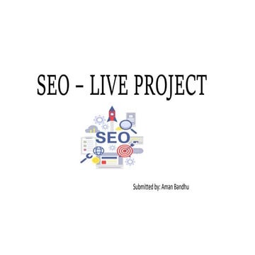 SEO- LIVE PROJECT