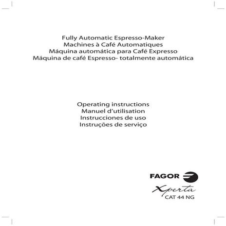 Mi cat 44 ng - Servicio Tecnico Fagor