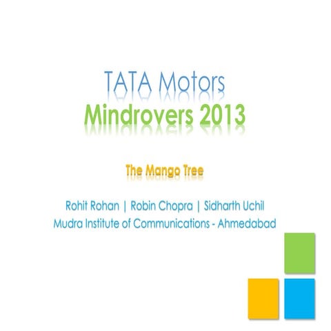 Tata Motors MindRovers '12 | MICA
