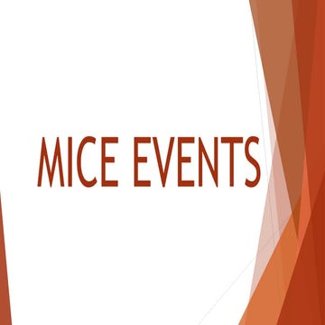 MICE Events (Steps in Organizing Events)