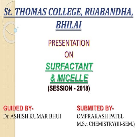 micelle and surfactant