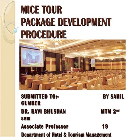 Mice Tourism ppt
