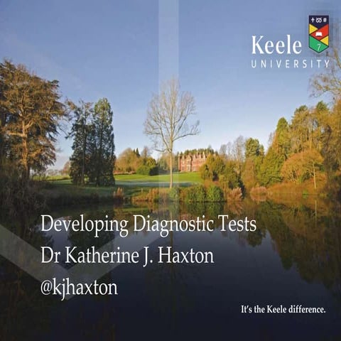 Developing Diagnostic Tests