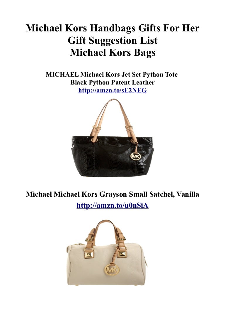 Michael Kors Handbags Gifts For Her Gift Suggestion List Fast Delivery