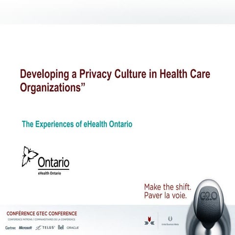 Developing A Privacy Culture In Health Care Oganizations