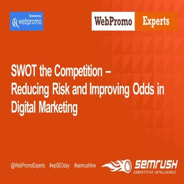 SWOT the Competition – Reducing Risk and Improving Odds in Digital Marketing ...