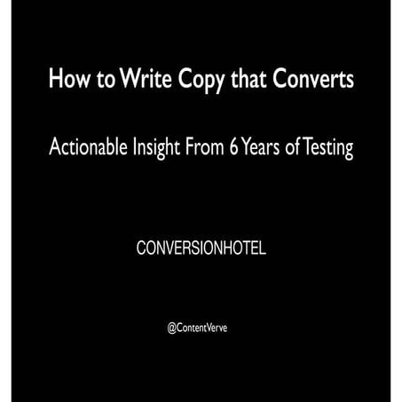 Conversion Hotel 2014: Michael Aagaard (DK) keynote