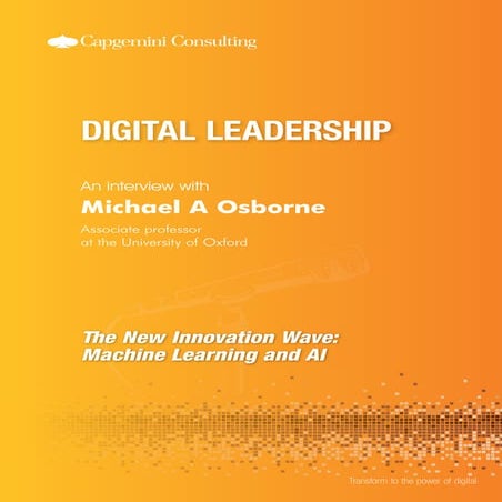 Digital Leadership Interview : Michael A Osborne, Associate professor at the ...