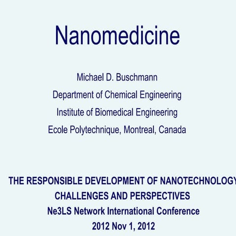 Michael Buschmann_Nanomedecine