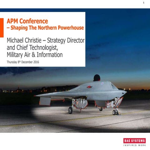 APM Conference Manchester: What have military aircraft done for the Northwest...