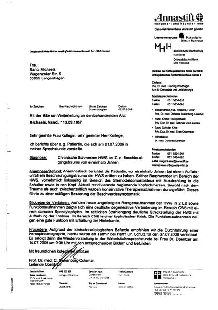 Michaelis Nanci Arztbriefe