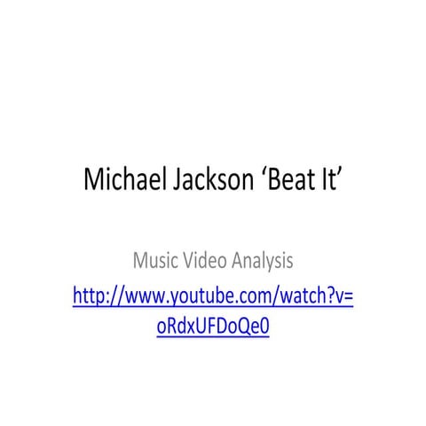 Michael jackson ‘beat it’