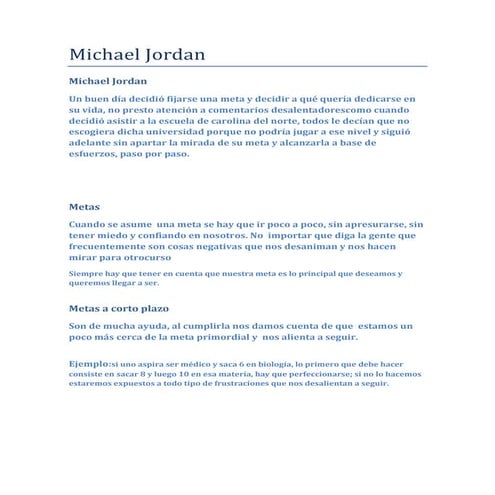 Michael jordan resumen