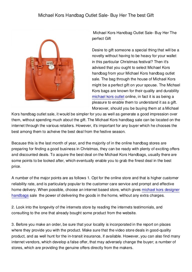 best deals on michael kors handbags