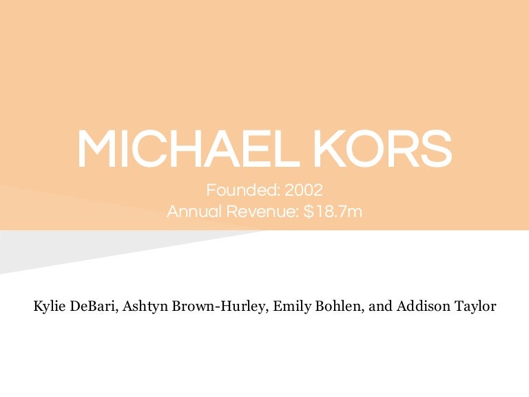 michael kors parent company