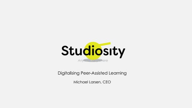 Students helping other students with study questions: digitalised peer assist...