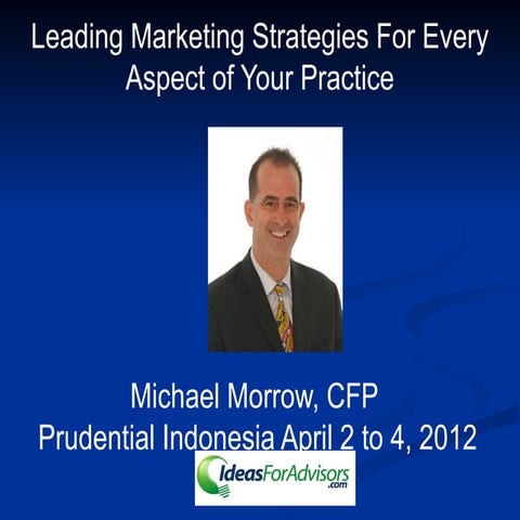 Michael morrow prudential indonesia breakout leading market