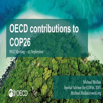OECD contributions to COP26