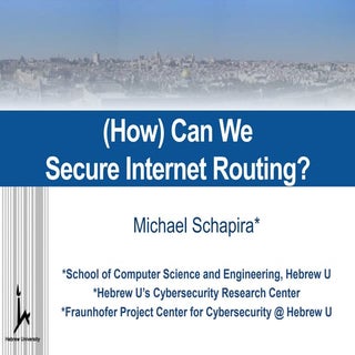 Michael schapira - Hebrew Universit...