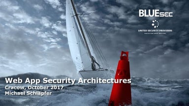 [OWASP Poland Day] Web App Security Architectures