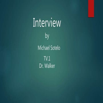 M.S. Interview