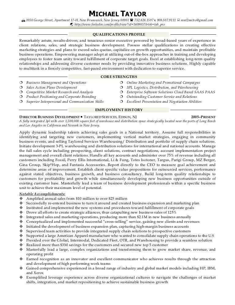 michael taylor resume sales business development account management