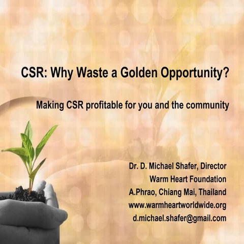 Michael The Business of Rural Development Nov 2012