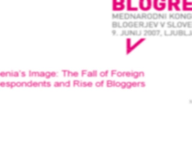 Michale Manske: Slovenia’s Image: T...