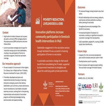 Innovation platforms increase community participation in livestock health int...