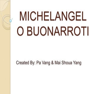 Michelangelo buonarroti