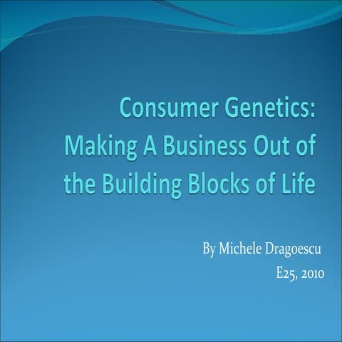 2010StanfordE25 Michele dragoescu e25 project