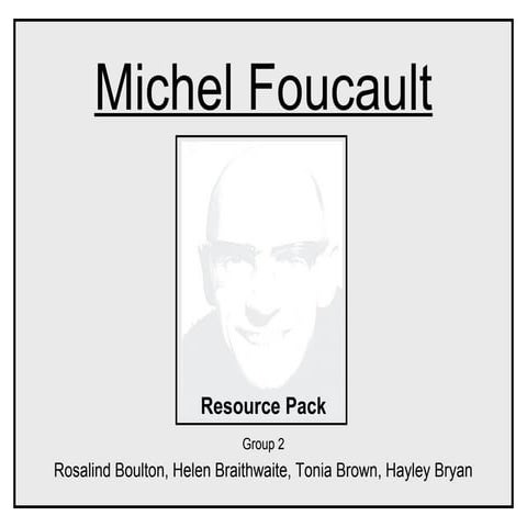 Michel foucault theoey