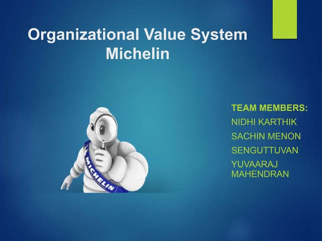 Michelin organisational values