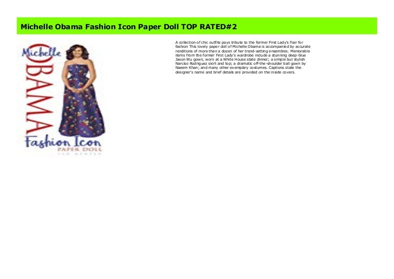michelle obama paper dolls
