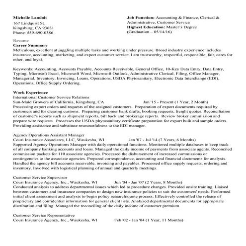 Michelle landolt resume 03.14.16