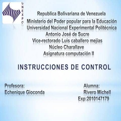 Michell instrucciones de ontrol