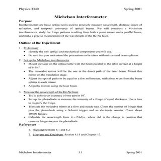 Michelson interferometer