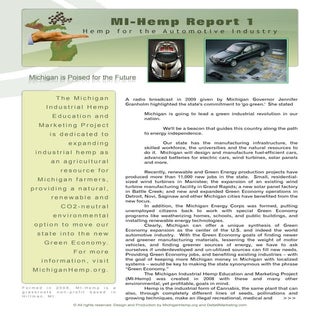 Industrial Hemp for the Automotive ...