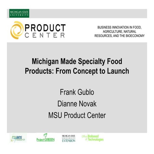 Michigan made specialty food products